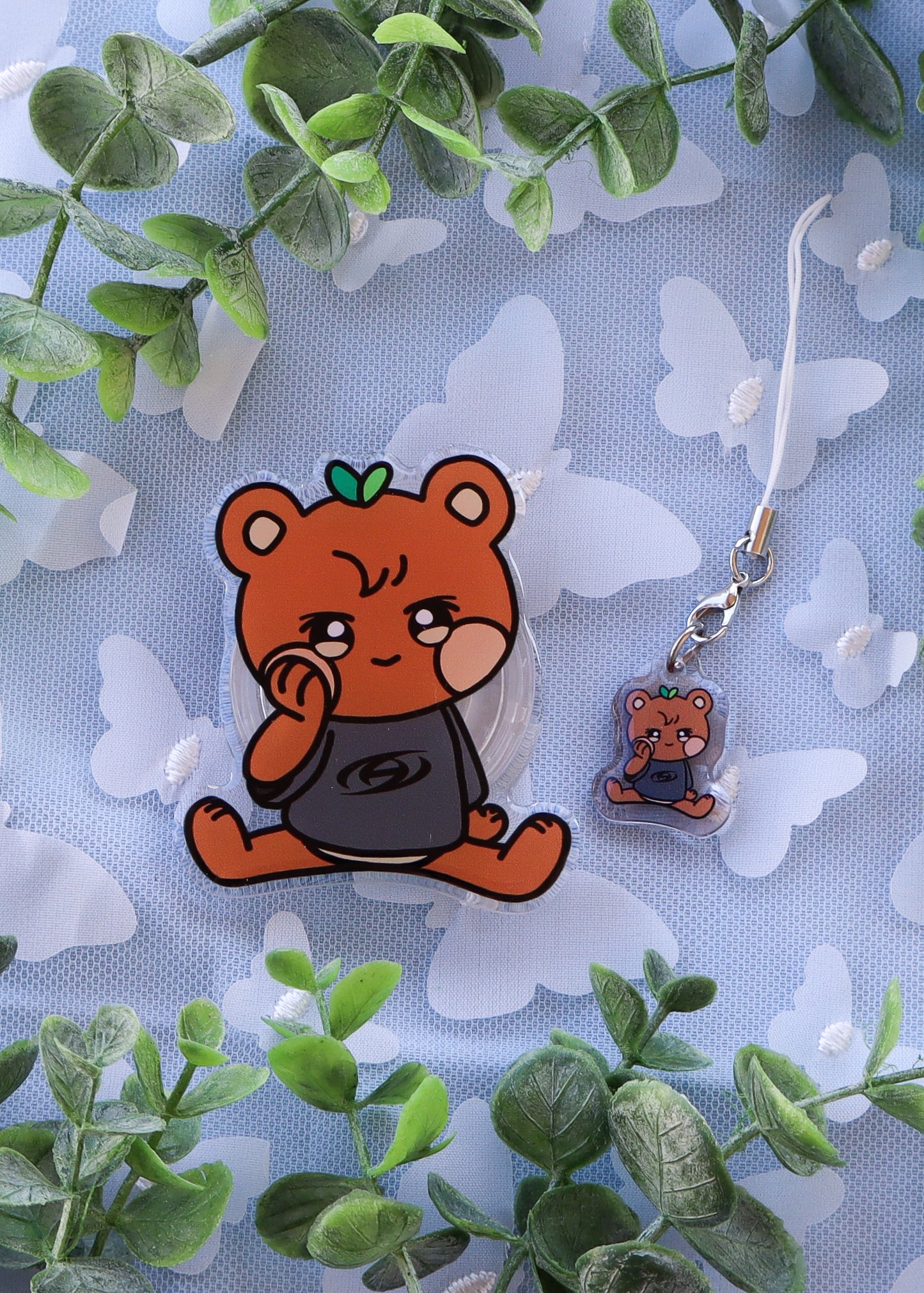 Aniteez JJONGbear Phone Charm & Grip Combo