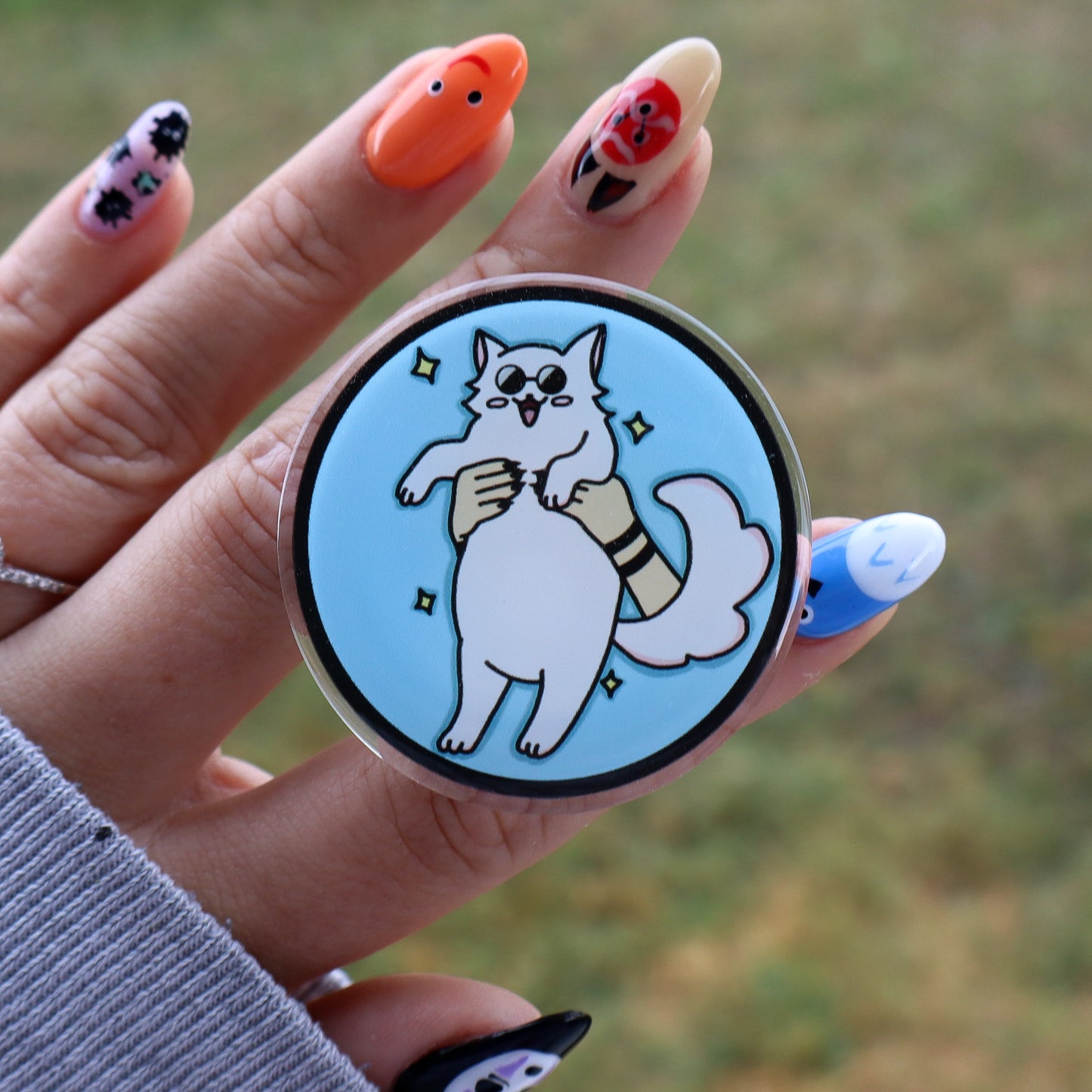 Gojo Cat Phone Grip