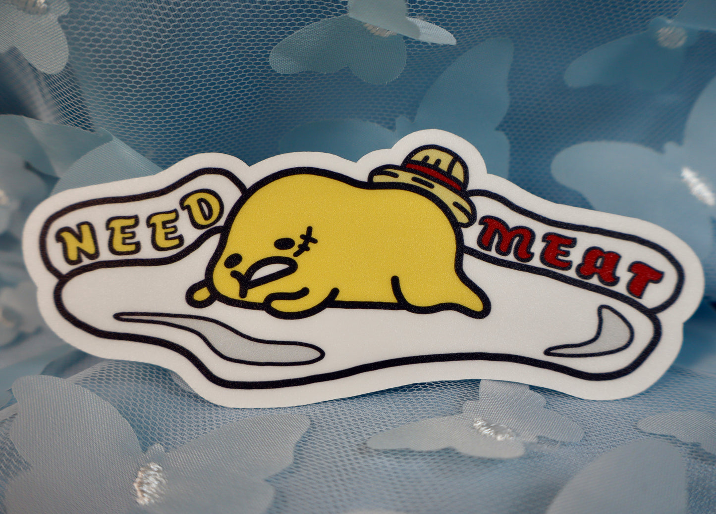 Gudetama x Luffy Sticker