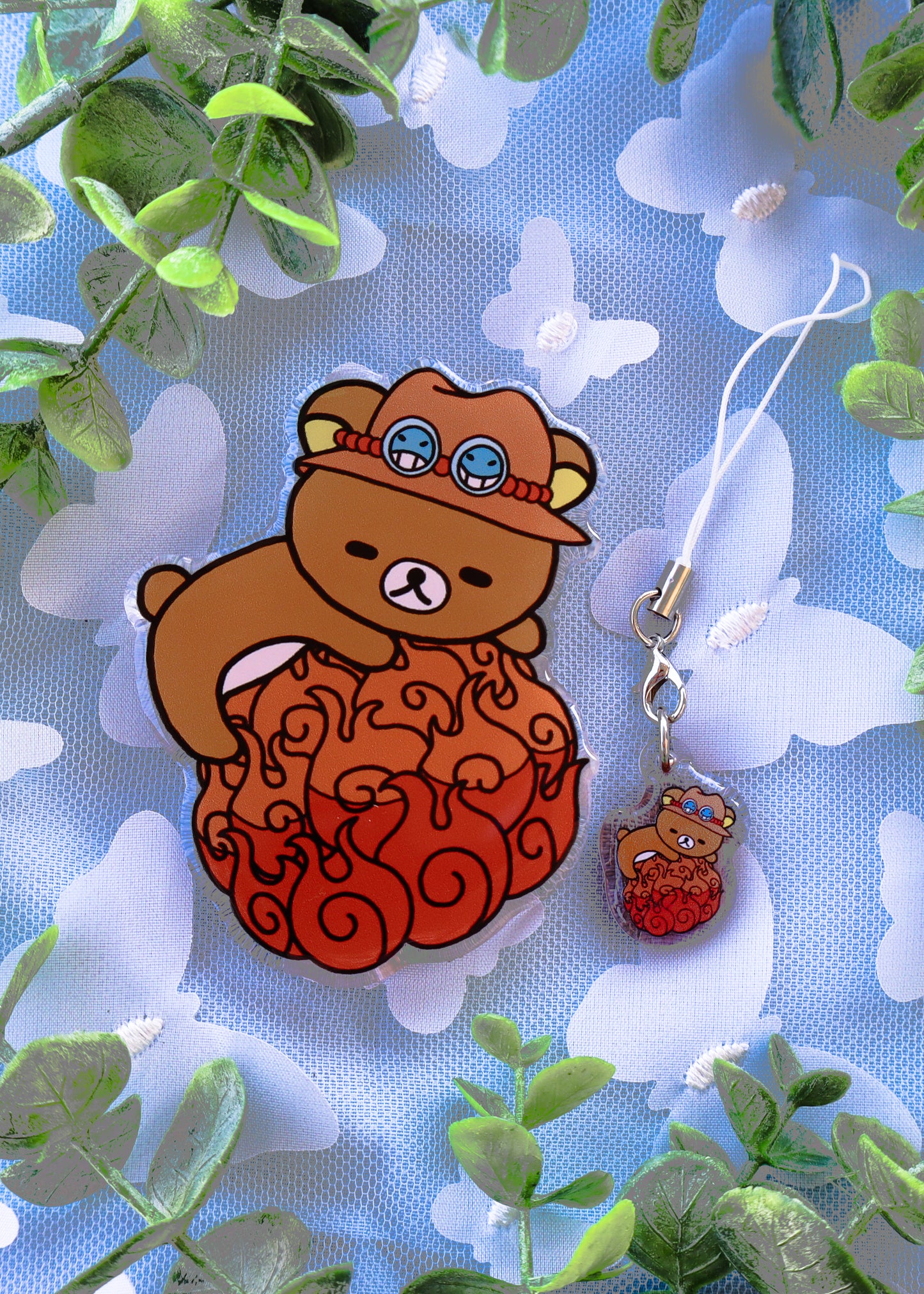 Rilakkuma X Ace Phone Charm & Grip Combo