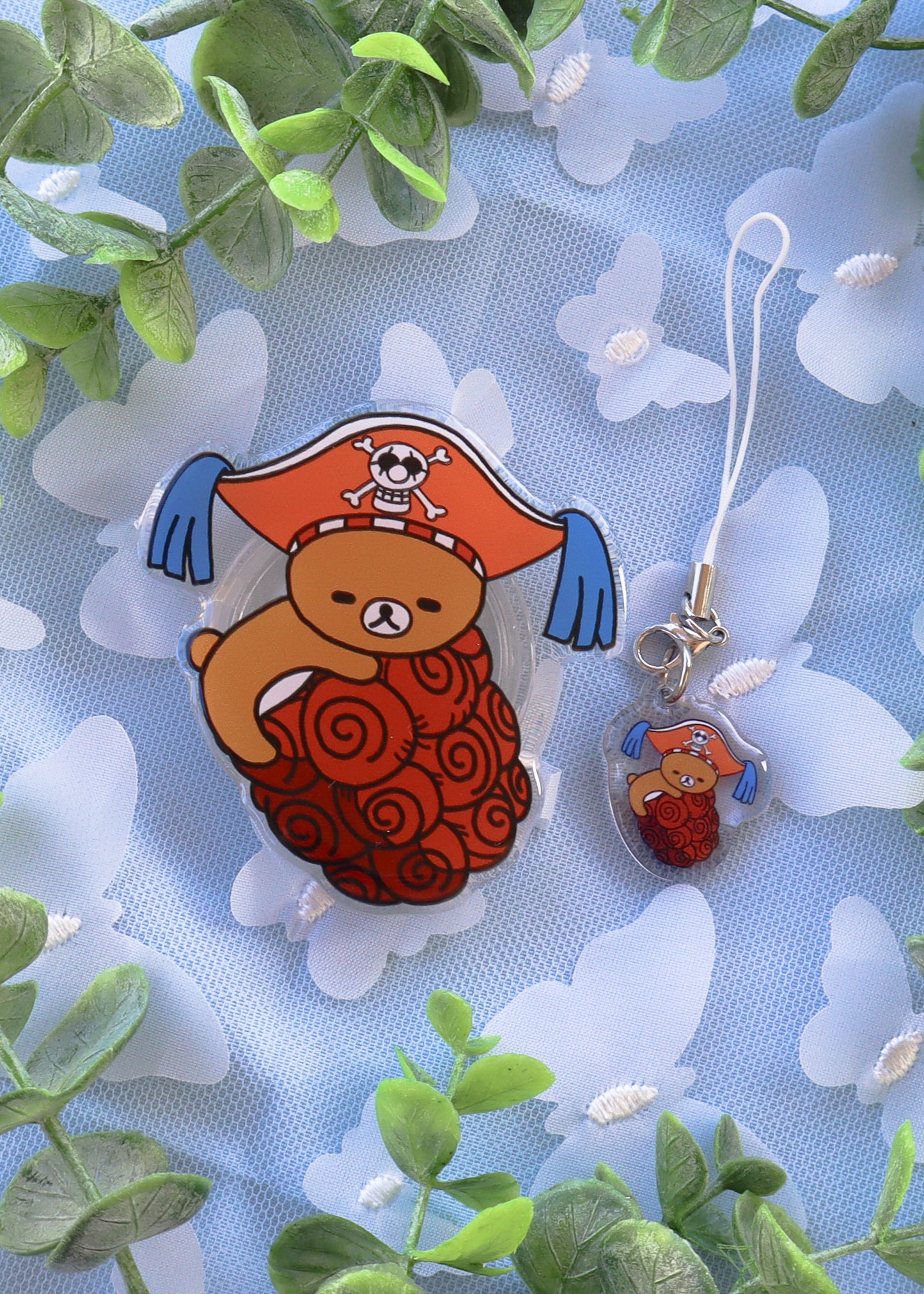 Rilakkuma X Buggy Phone Charm & Grip Combo