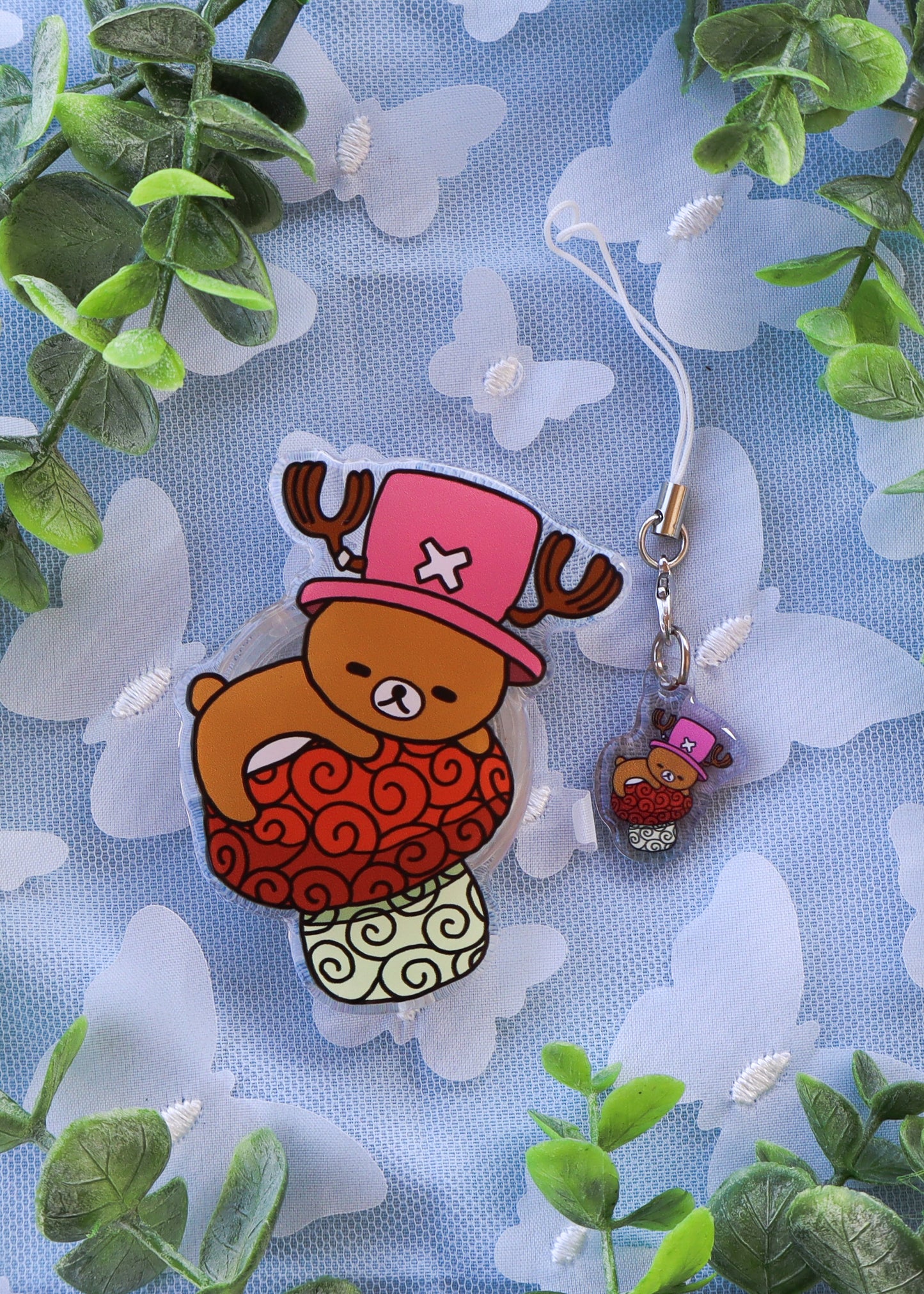 Rilakkuma X Chopper Phone Charm & Grip Combo