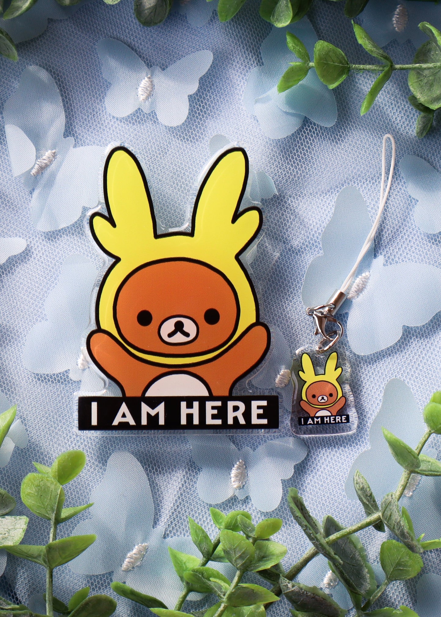 Rilakkuma X Baby Deku Phone Charm & Grip Combo