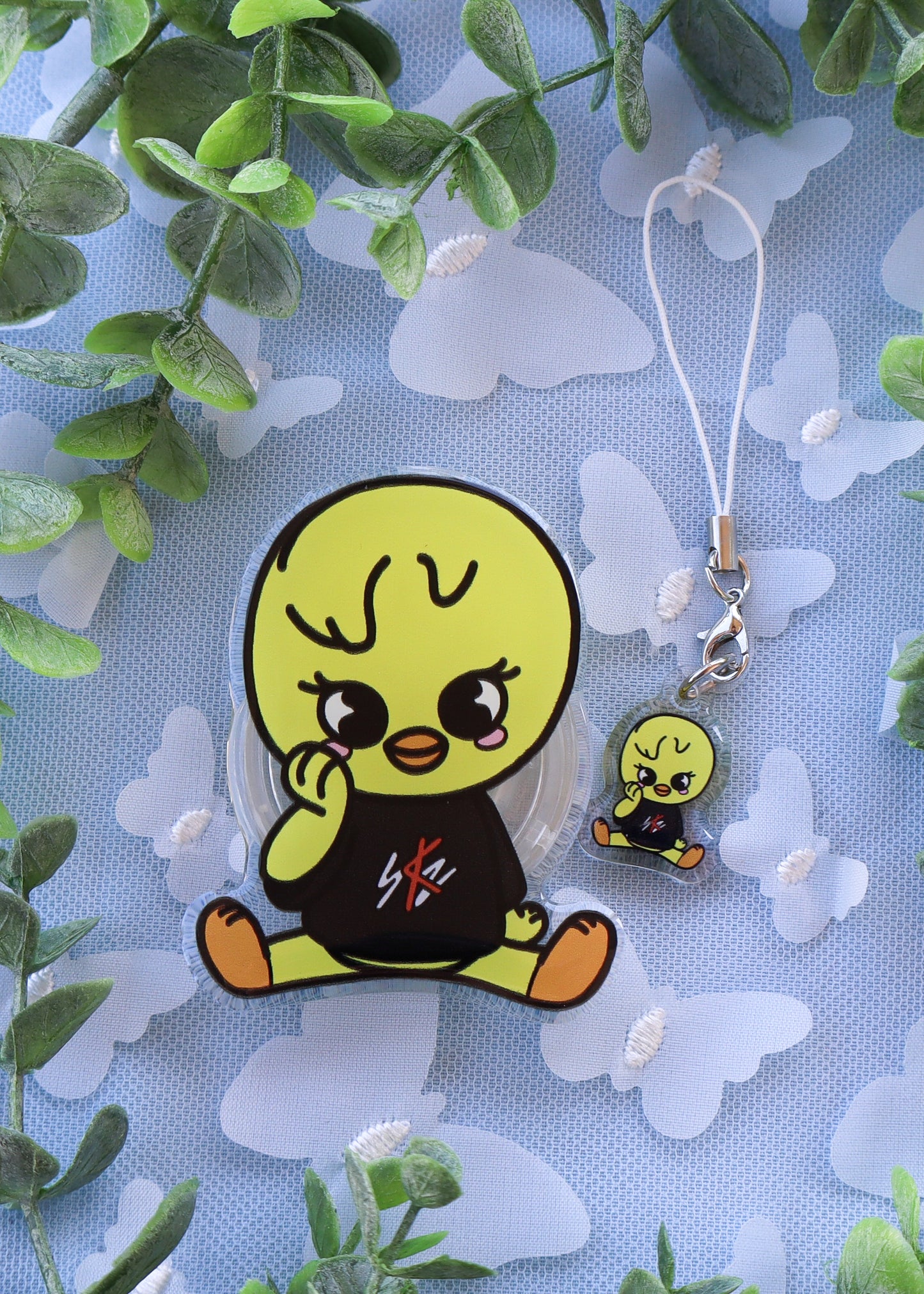 Skzoo BbokAri Phone Charm & Grip Combo