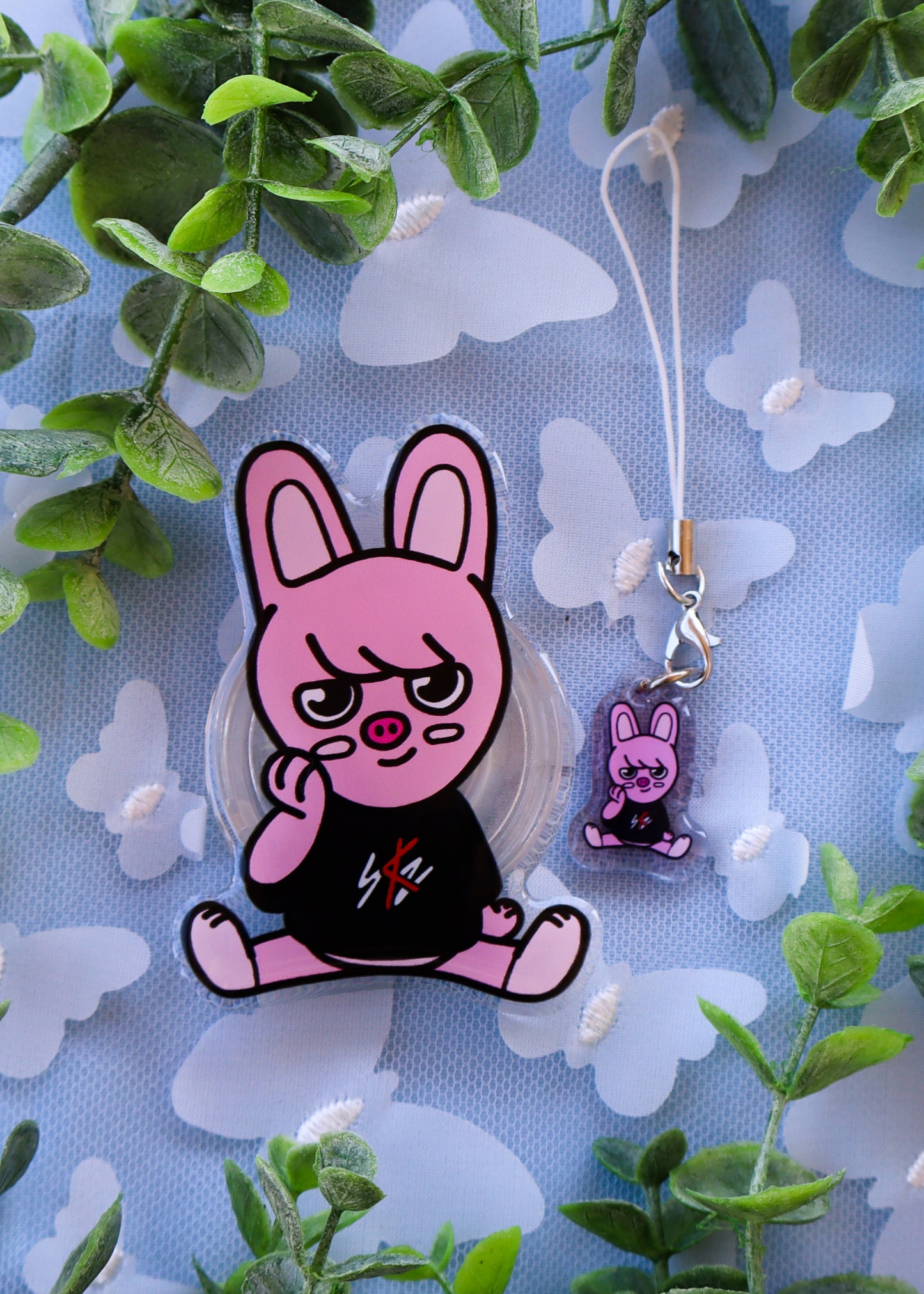 Skzoo Dwaekki Phone Charm & Grip Combo