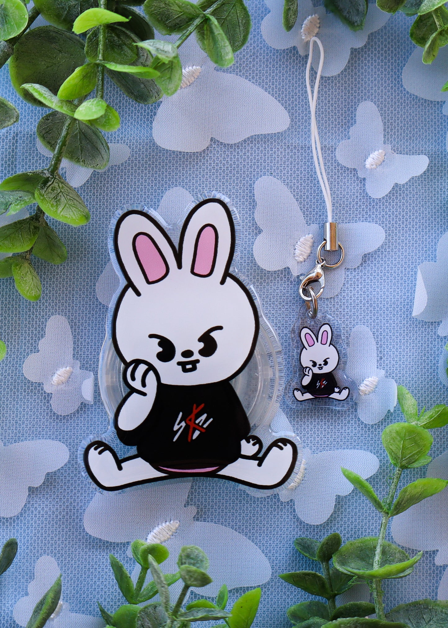 Skzoo Leebit Phone Charm & Grip Combo