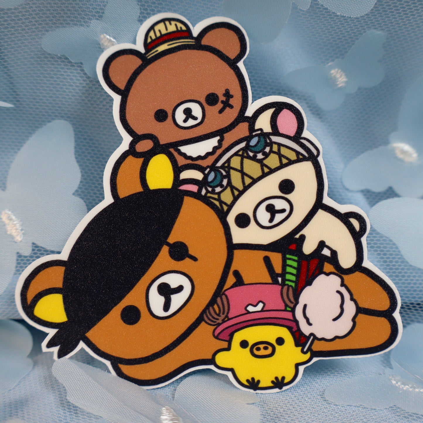 Rilakkuma x Straw Hats Sticker