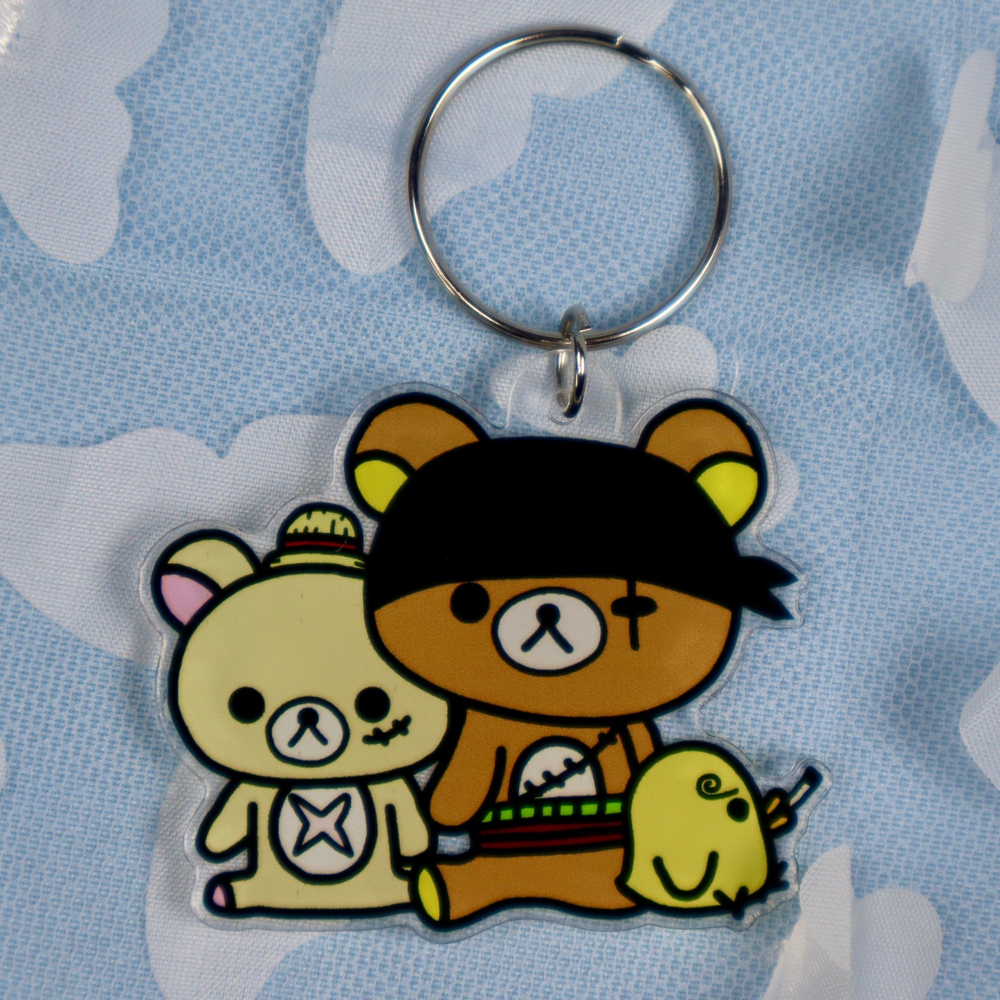 Rilakkuma x Straw Hats Trio Keychain