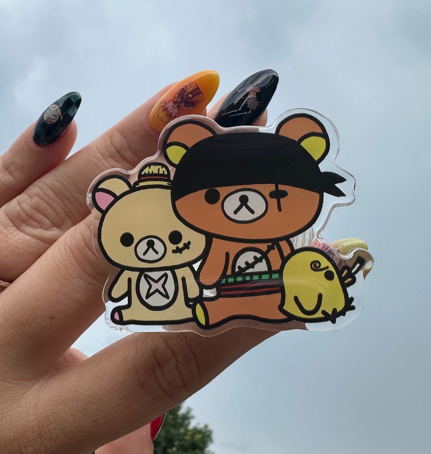 Rilakkuma x Straw Hats Trio Phone Grip
