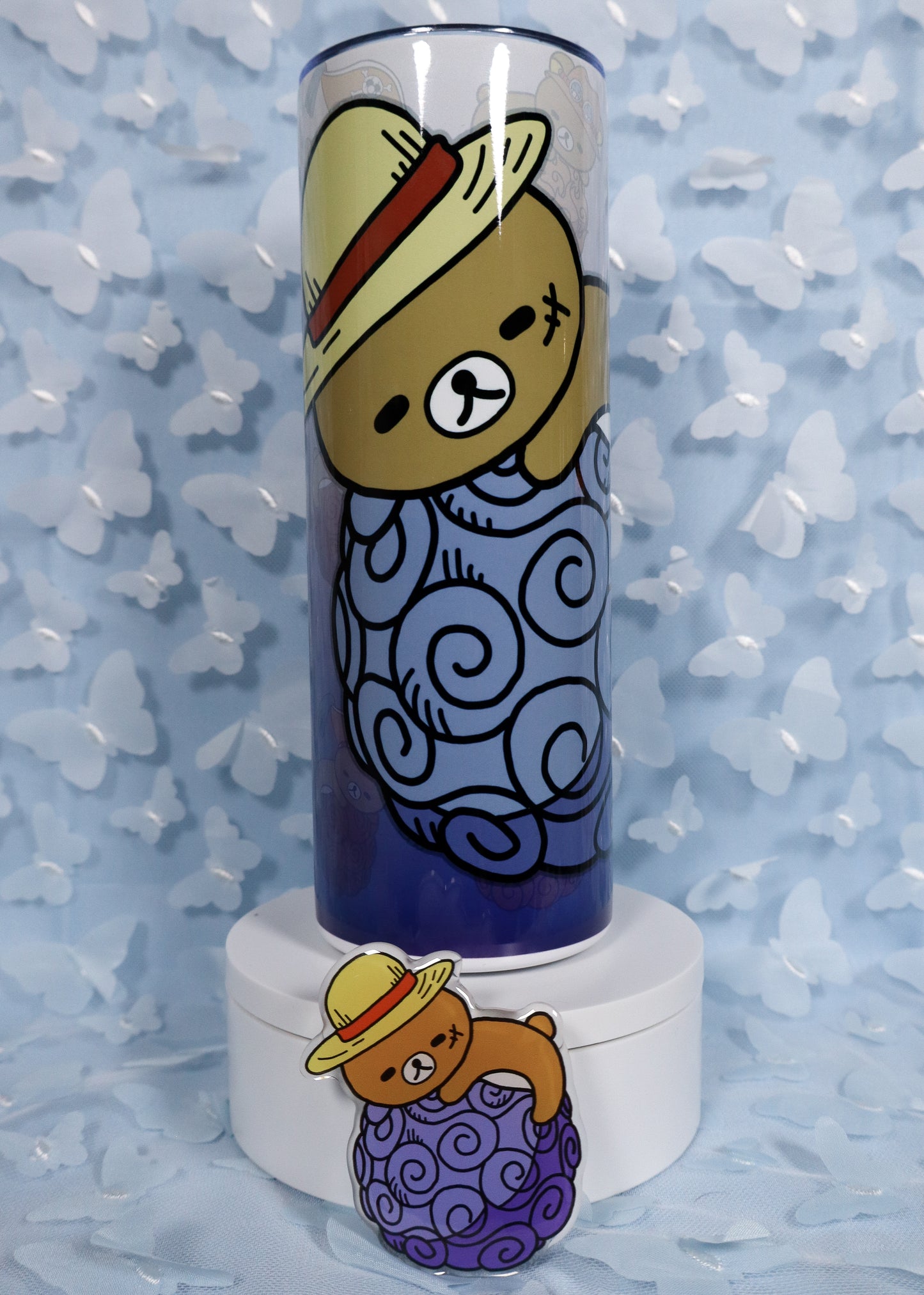 Rilakkuma x Luffy 20oz Tumbler & Phone Grip
