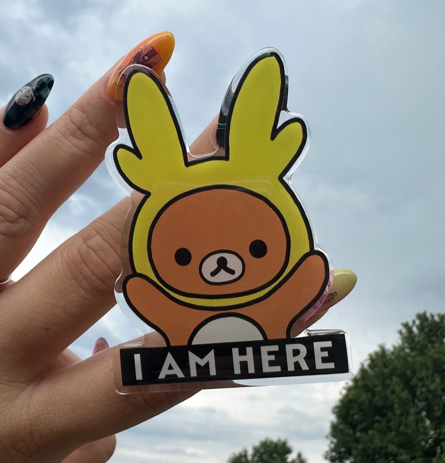 Rilakkuma x Baby Deku Phone Grip