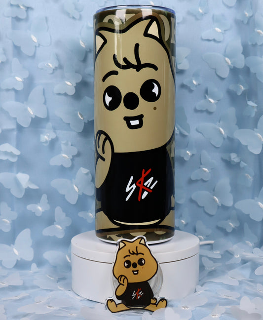 Skzoo Han Quokka 20oz Tumbler & Phone Grip