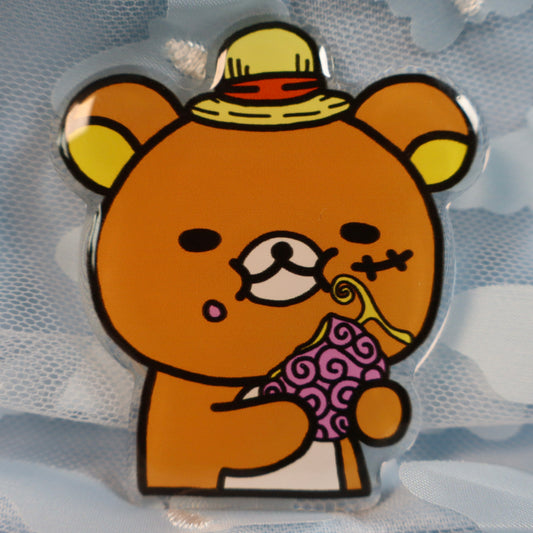 Rilakkuma x Munching Luffy Phone Grip
