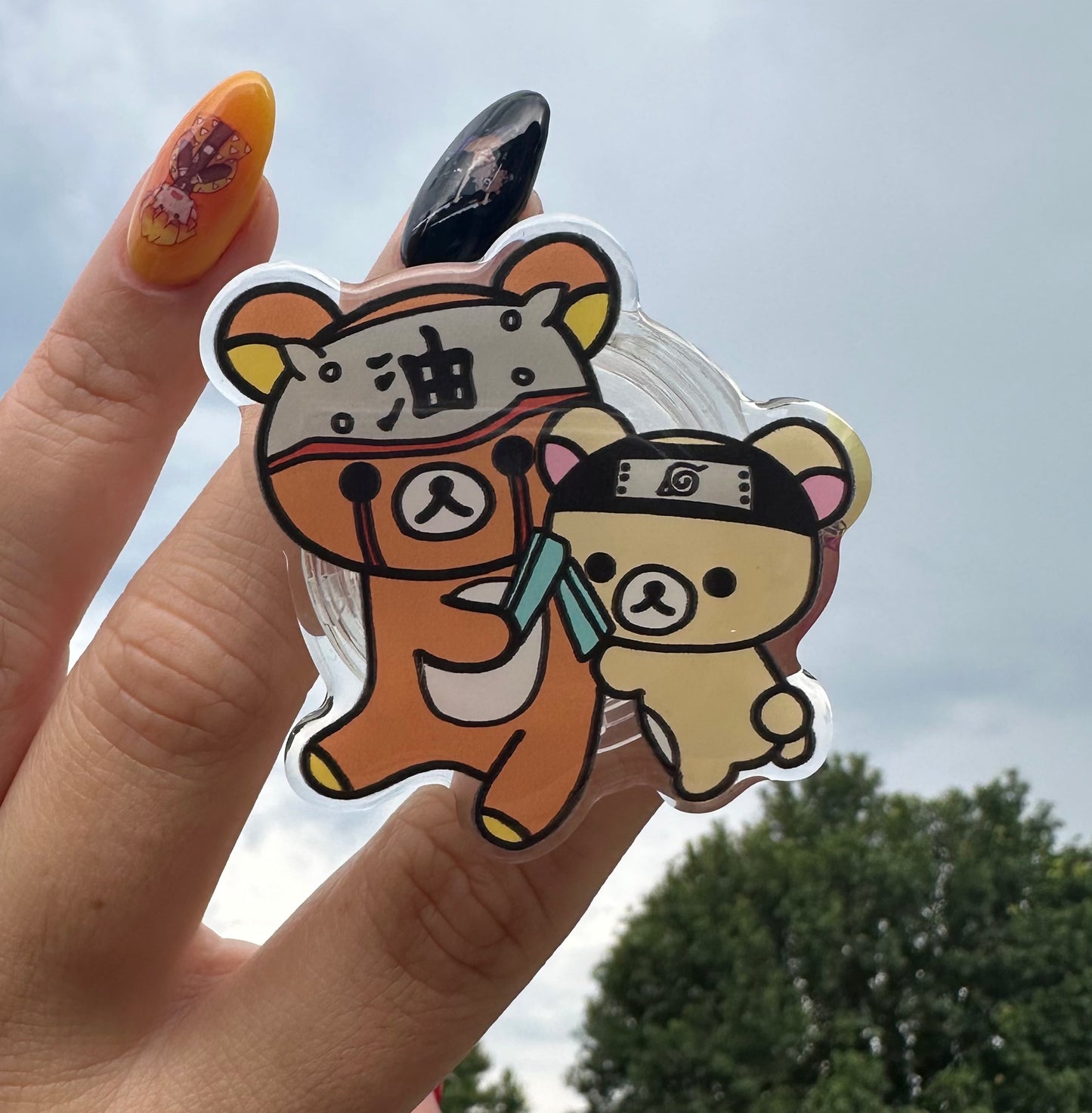 Rilakkuma x Naruto Phone Grip