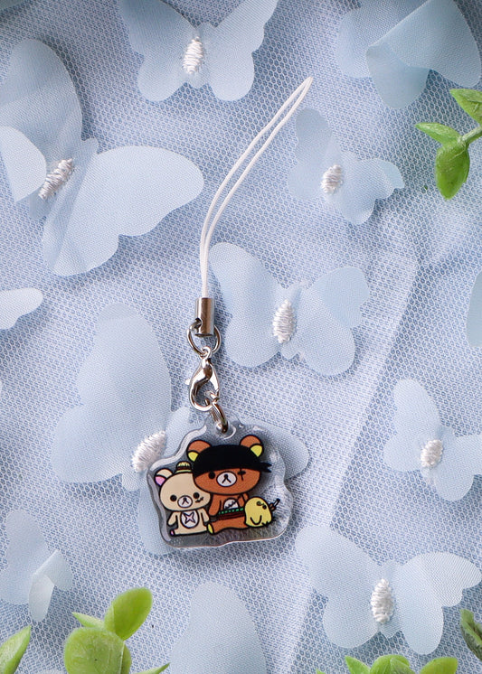 Rilakkuma X Straw Hats Trio Phone Charm