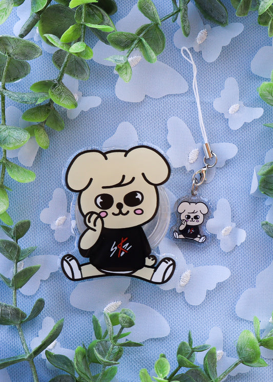 Skzoo PuppyM Phone Charm & Grip Combo