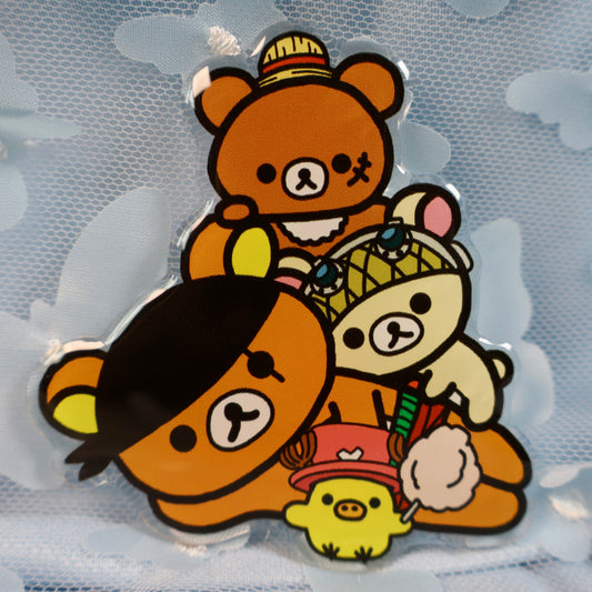 Rilakkuma x Straw Hats Phone Grip
