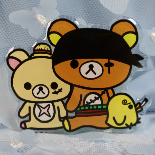 Rilakkuma x Straw Hats Trio Phone Grip